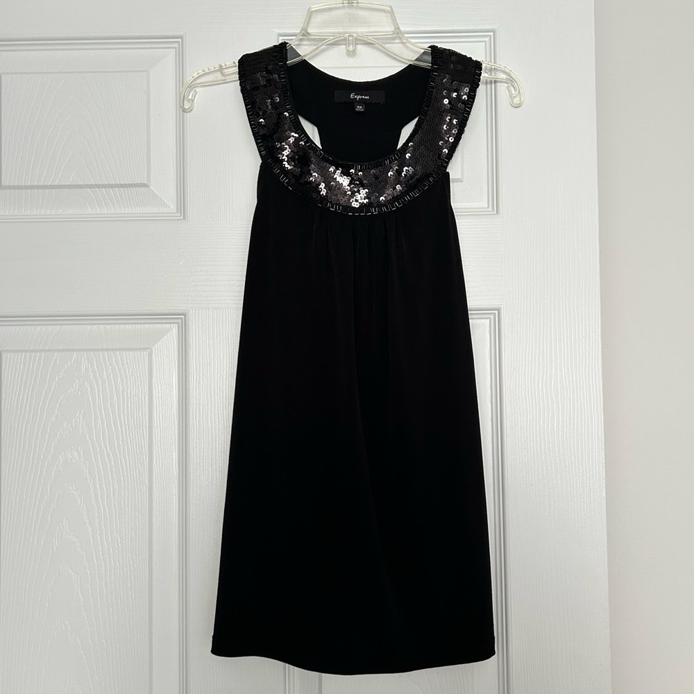 Black Sequin Top